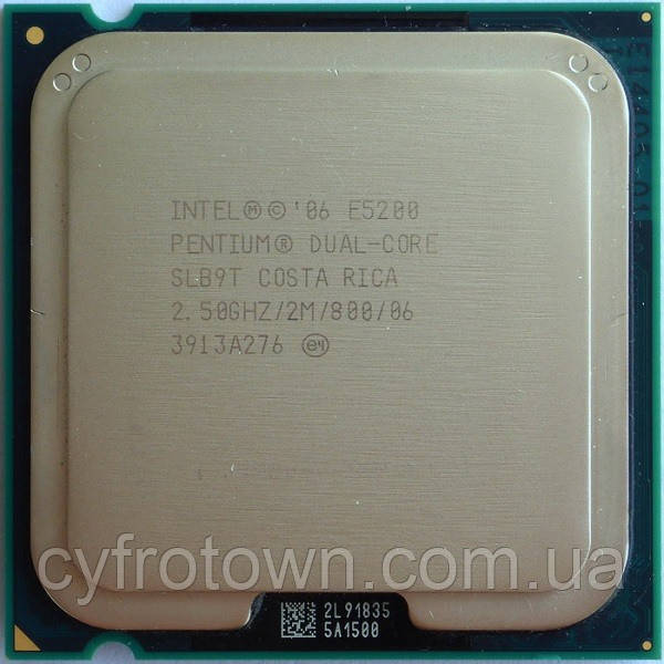 Процесор Intel Pentium dual core E5200 2x2.5 GHz S775