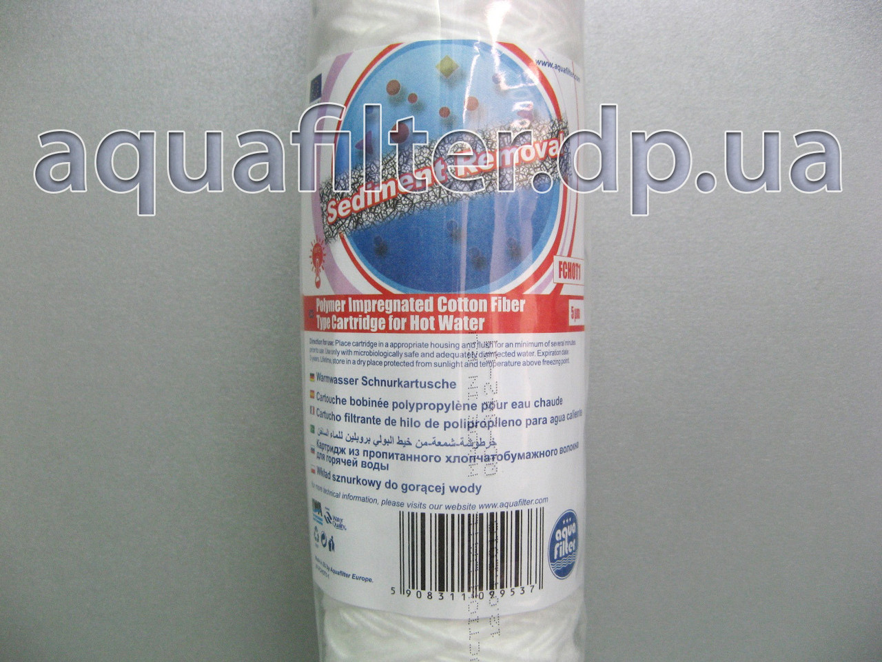 Нитяной картридж для очистки горячей воды Aquafilter FCHOT1 5 мкм - фото 2 - id-p86542206