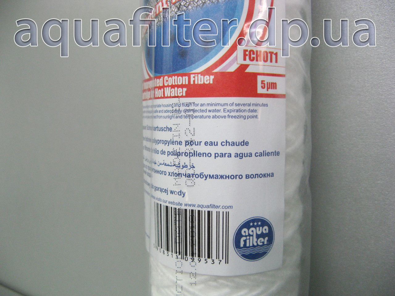 Нитяной картридж для очистки горячей воды Aquafilter FCHOT1 5 мкм - фото 3 - id-p86542206