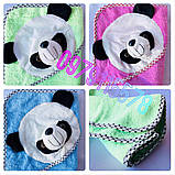 Куточок рушник для купання дитячий Панда 85х85 см, фото 5
