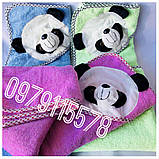 Куточок рушник для купання дитячий Панда 85х85 см, фото 9