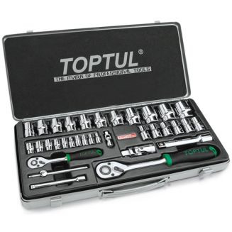 Набір інструменту 1/4", 1/2" 34ед. Toptul GCAD3401