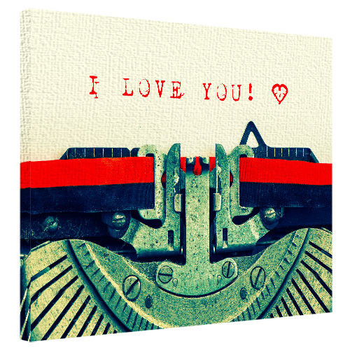 Картина на полотні на стіну для інтер`єру/спальні/прихожої I Love You 40х50 см (H4050_STV003)