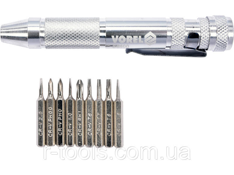 Викрутка з насадками для точних робіт Vorel 64400