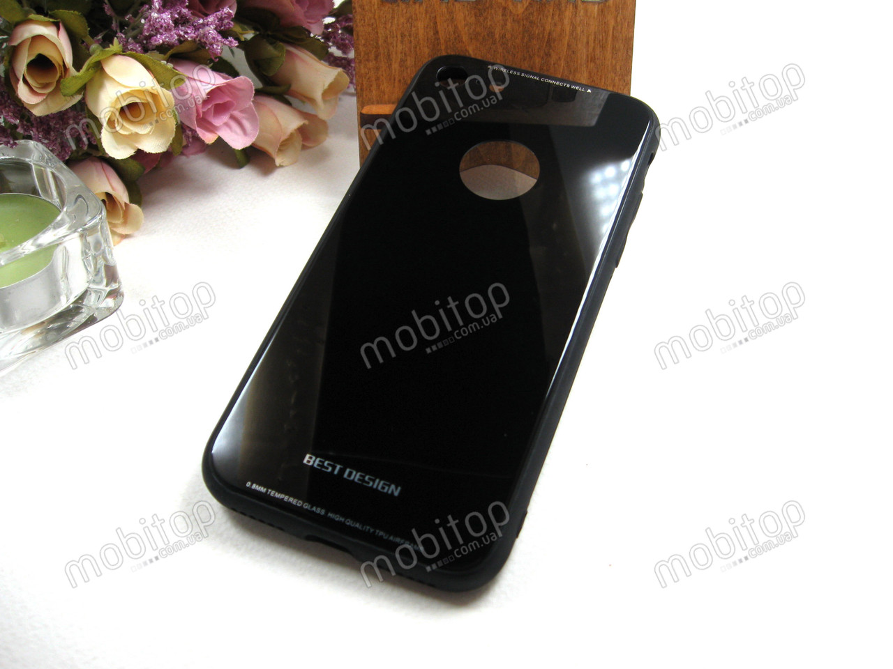 Чохол Glass Case iPhone 7 / iPhone 8 (чорний)