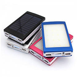Power Bank Solar 90000 mAh зарядне з LED лампою