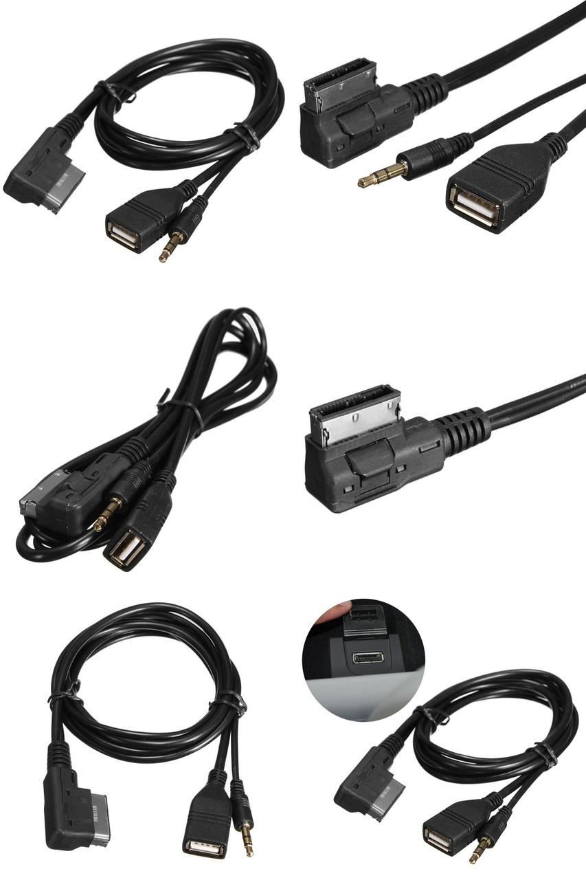 USB+зарядка AUX кабель для Ауді A6L A8L Q7 A3 A4L A5 A1 для Audi