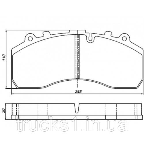 Колодка гальм., 2ТРІ-114 (TRIBO)