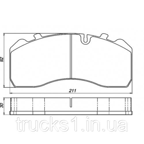 Колодка гальм., 2ТРІ-145-1 (TRIBO)