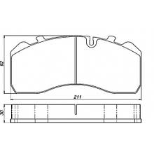 Колодка гальм., 2ТРІ-145-1 (TRIBO)