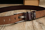 Ремінь чоловічий шкіряний класичний LFMB (чорний), фото 6