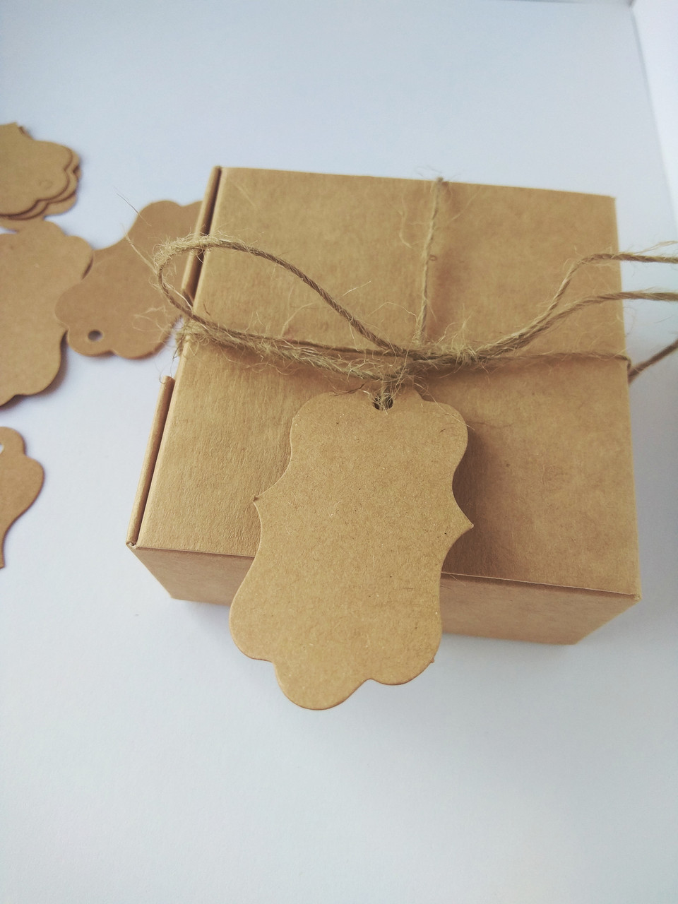 Бирка для подарунків крафт (0002), фото 1