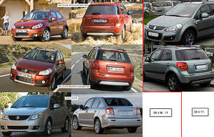 Протитуманні фари для Suzuki SX4 '06-