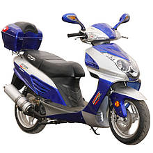 Мотороллер SPARK SP150S-17 (149,6 см. 7.75 л.с., електростартер, синій/жовтогарячий)