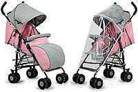 Прогулянкова коляска KINDERKRAFT Рожева/ коляска Парасольку