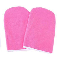 Рукавички для парафінотерапії рукавички махра рожеві