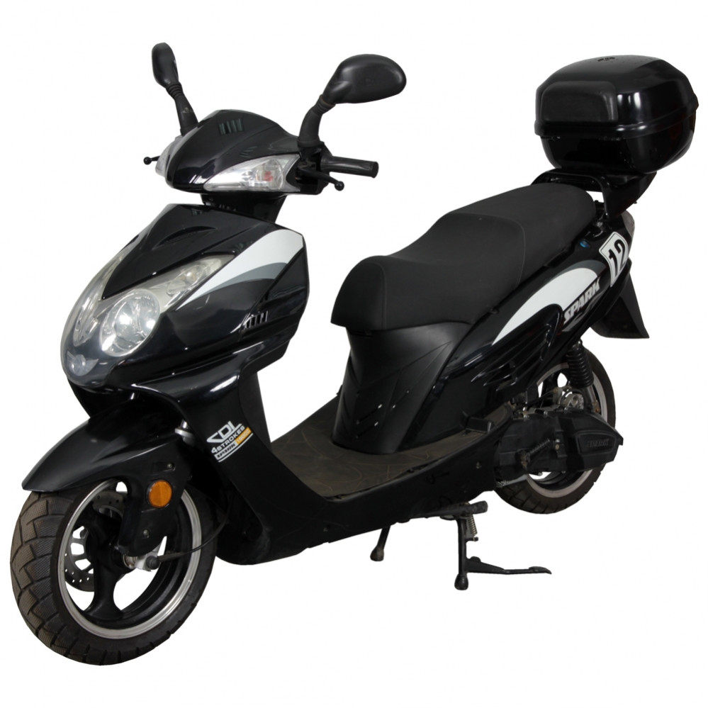 Моторолер SPARK SP150S-17R (149,6 см. куб., 7.75 л. с., електростартер, синій/чорний/червоний)