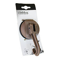 Гачок для рушника на вакуумному присоску Bathlux Stone Коричневий (90207)