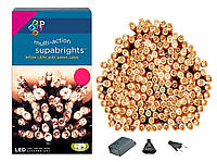 Новорічна гірлянда 300 LED, IP44, Довжина 24 М, Жовте світло Супер ціна EAE