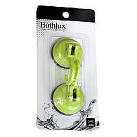 Крючок для полотенца на вакуумной присоске 2шт. Bathlux Green Leaves Зеленый (90218)