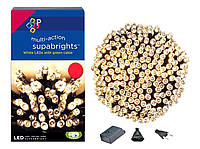 Новорічна гірлянда 300 LED, IP44, Довжина 24 М, Біле тепле світло Супер ціна EAE