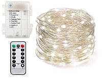 Новорічна гірлянда 50 LED, Біле тепле світло + пульт Супер ціна EAE