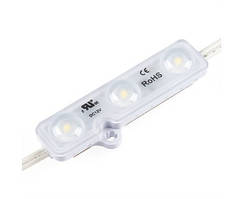 Світлодіодний модуль 5630-3 led W 1,5 W Samsung 6500K, 12В, IP68 білий