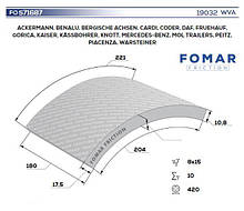 Накладки гальм. BPW, KAS, SAF 65571687N00A8RV (Fomar Friction)
