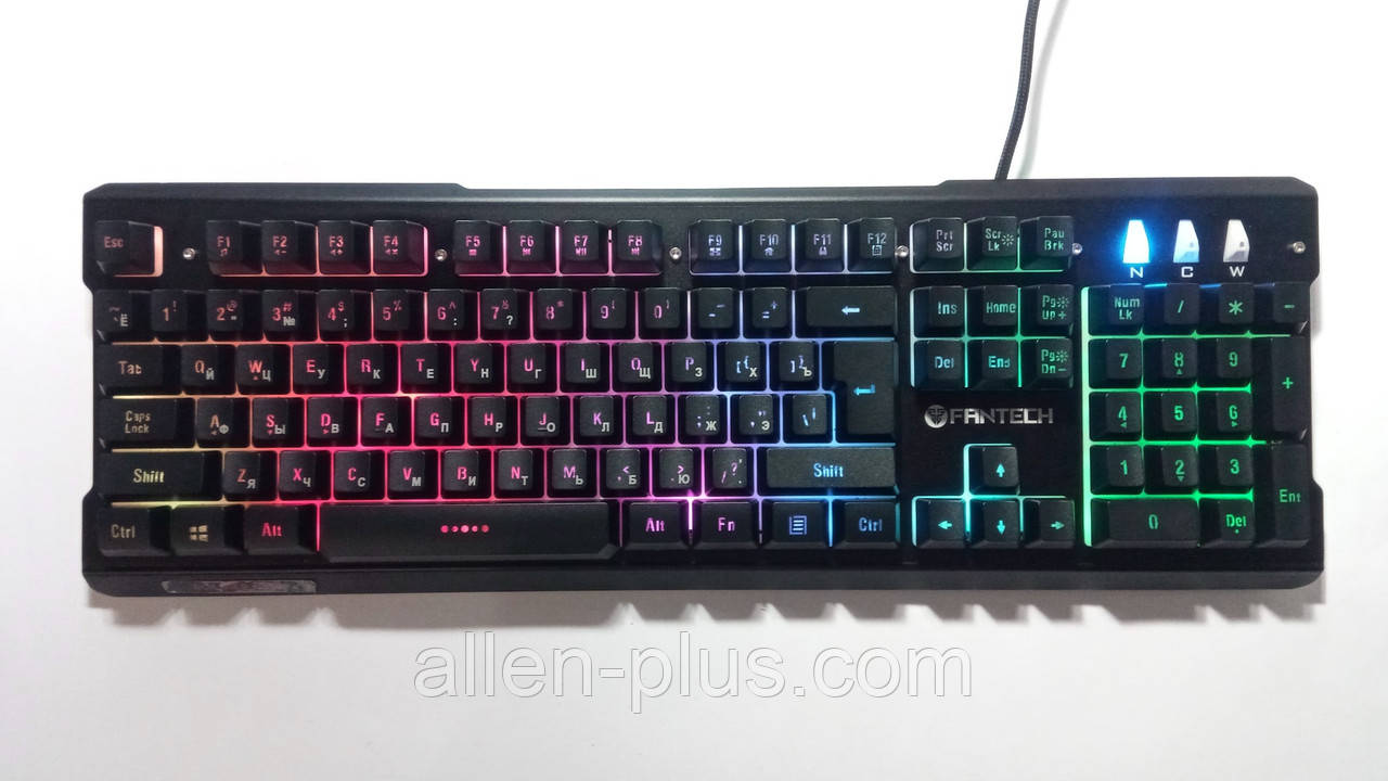 Клавіатура з RGB підсвіткою Fantech Soldier K612 Black (K612b), USB