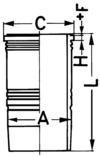 Гільза MAN 89056110 (групи kolbenschmidt)