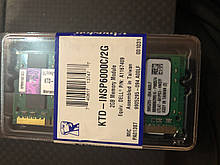 Пам'ять So-dimm Kingston 2Gb PC2-6400S DDR2-800 KTD