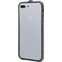 Чехол Бампер камни Swarovski для Apple iPhone 7 Plus /8 Plus (3 цвета) чёрный