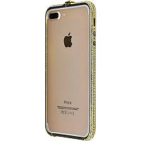 Чехол Бампер камни Swarovski для Apple iPhone 7 Plus /8 Plus (3 цвета) золотистый