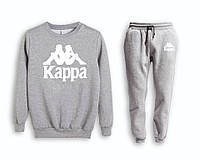 Серый мужской тренировочный костюм на манжете Kappa (Каппа)