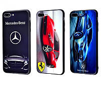 Чехол Car glass case High quality print (Glass+TPU) для Apple iPhone 7 Plus /8 Plus (3 вида)