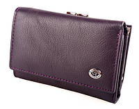 Женский кожаный кошелек ST фиолетовый