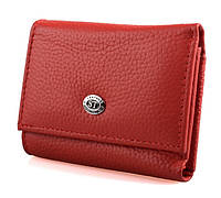 Жіночий шкіряний гаманець ST 440 червоний натуральна шкіра