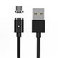 Кабель для зарядки CLIP-ON Magnetic Adsorption Micro USB (1 m) Black, фото 3