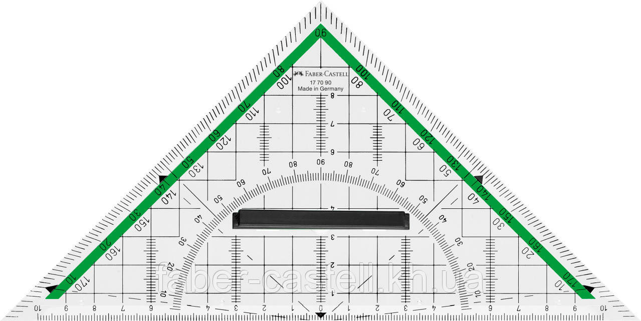 Багатофункціональний трикутник зі знімним тримачем Faber-Castell, довжина 20 см, 177090