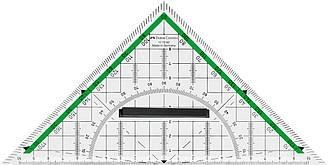 Багатофункціональний трикутник зі знімним тримачем Faber-Castell, довжина 20 см, 177090
