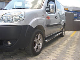 Бічні труби (2 шт., нерж.) Fiat Doblo I 2001-2005 рр.