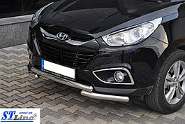 Передня дуга ST014-1 (нерж.) - Hyundai IX-35 2010-2015 рр.