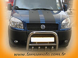 Кенгурятник WT006 (нерж) - Fiat Doblo II 2005+ рр.