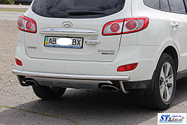 Задня дуга AK002 (нерж.) - Hyundai Santa Fe 2 2006-2012 рр ..