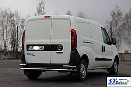 Задня дуга AK002/1-Подвійний (нерж.) - Fiat Doblo III nuovo 2010 і 2015+ рр.