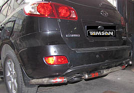 Задні кути з центральної AK0073 (2 шт., нерж.) - Hyundai Santa Fe 2 2006-2012 рр ..