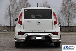 Задня захист AK007-2 (нерж) - Kia Soul II 2013+ рр.