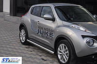 Боковые трубы Ø60 (2 шт., нерж.) - Nissan Juke 2010+ гг.