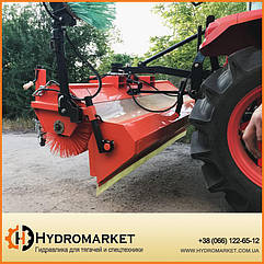 Щітка на трактор гідравлічна (з бічної бордюрної щіткою)
