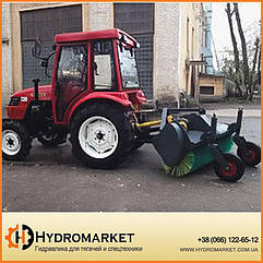 Щітка на трактор збиральна з посиленою рамою МЩК-2,0